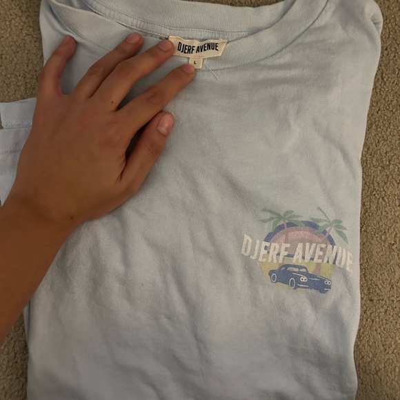 Djerf avenue t shirt blue - Picture 1 of 2